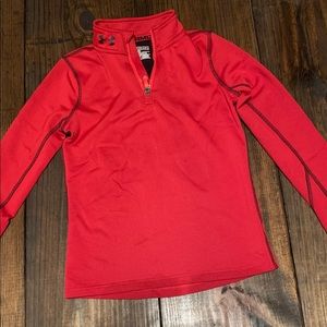 Boys Under Armour Heat Gear LS Half ZIP